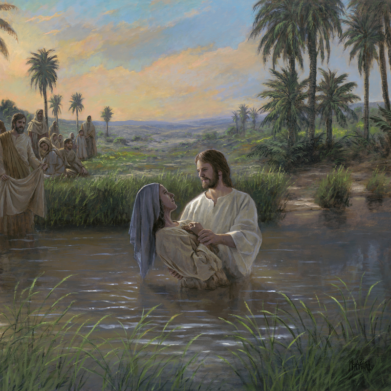 Jesus Himself Baptizes by Jon McNaughton