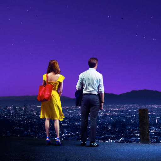 Emma Stone & Ryan Gosling in the 2016 Movie La La Land