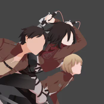 Armin Arlert Mikasa Ackerman Eren Yeager Anime Attack on Titan Eren & Mikasa PFP