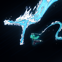 Forum avatar of Demon Slayer: Kimetsu no Yaiba — Tanjiro silhouetted against darkness, unleashing a glowing blue Water Breathing dragon from his blade.