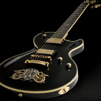  DBZ Diamond Bolero Calavera, Black Gloss Electric Guitar