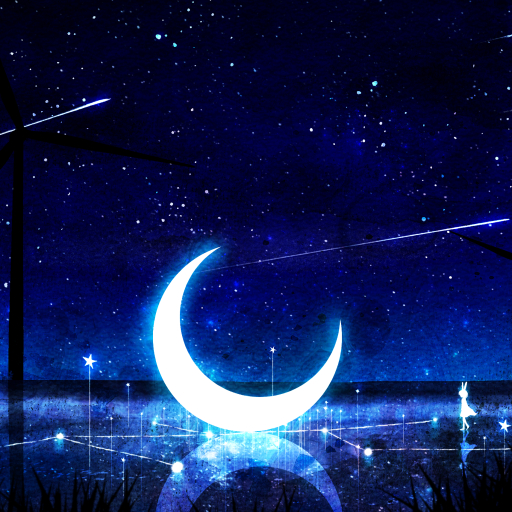Wall Art Print Anime Japanese Moonlight | Gifts & Merchandise |  Abposters.com