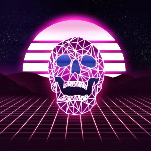 artistic retrowave PFP