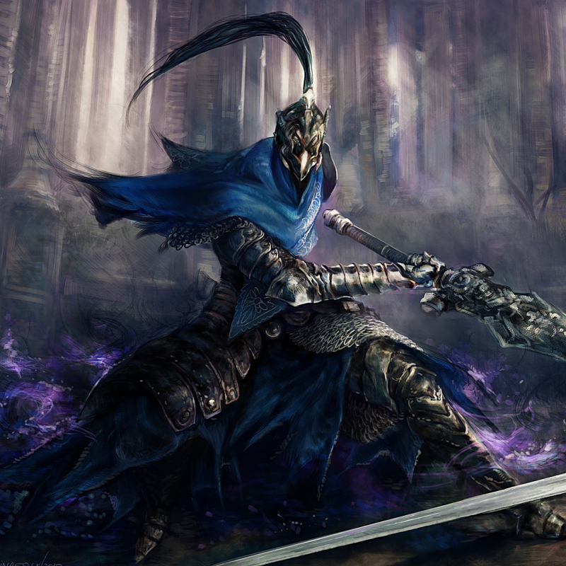 Artorias of the Abyss Duel by Remainaery