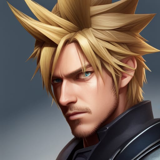 Older Cloud Strife by Sophina