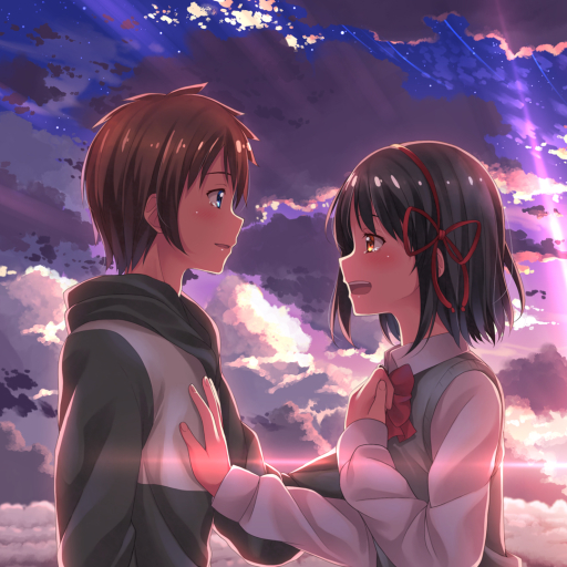 Taki And Mitsuha In Profile - Couple Anime Matching Pfp