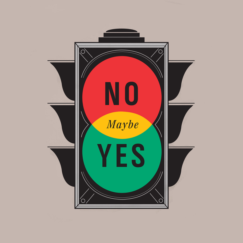 No Maybe Yes Traffic Lights