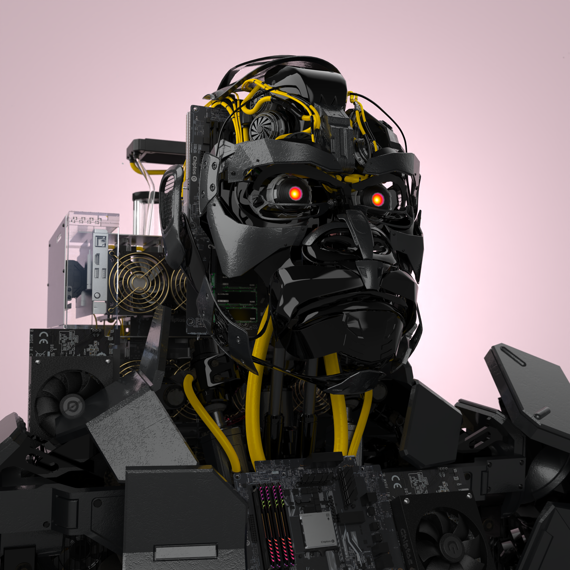 Chiptos X Scifi NFT Kong Gorilla Computer Part Robot Cool Robot PFP by ...