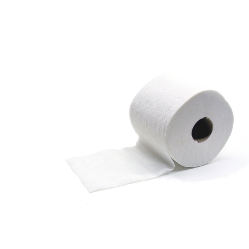 Funny forum avatar: a single roll of white toilet paper with a loose sheet on a white background.