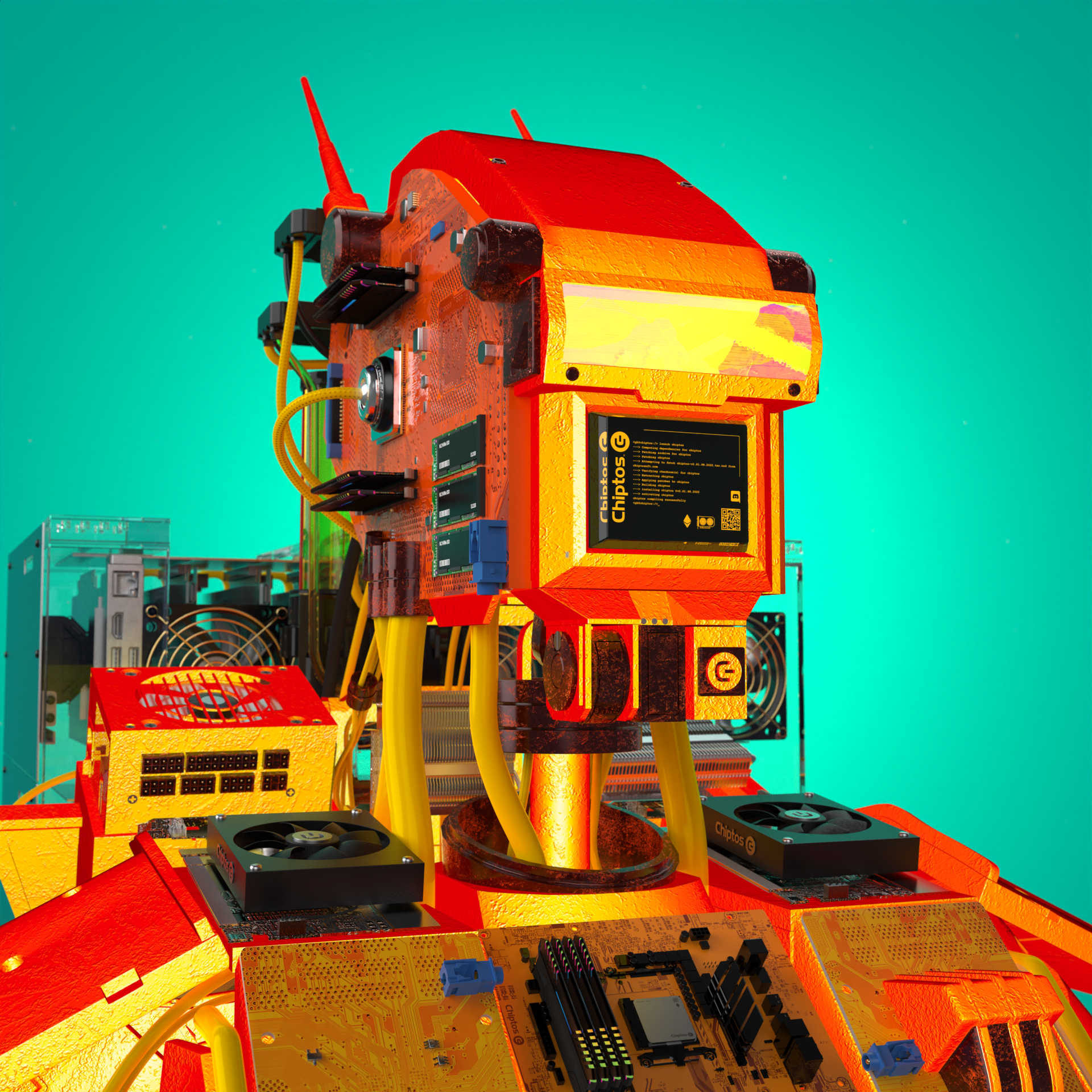 Chiptos X Droid Robot Aesthetic Robot PFP Robot Profile Picture Robots ...