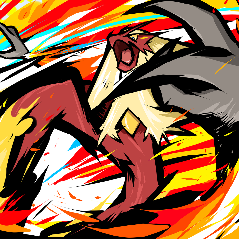 Download Mega Blaziken Lucario Combat Scene Wallpaper | Wallpapers.com