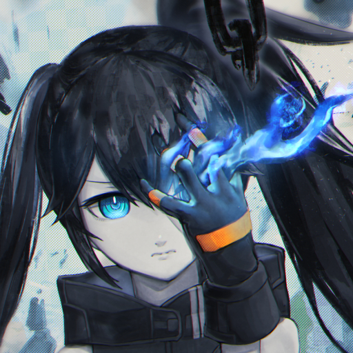 Anime Black ★★ Rock Shooter : Dawn Fall Pfp