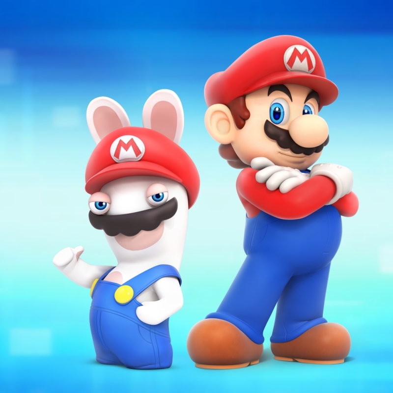 Mario and Rabbid Mario
