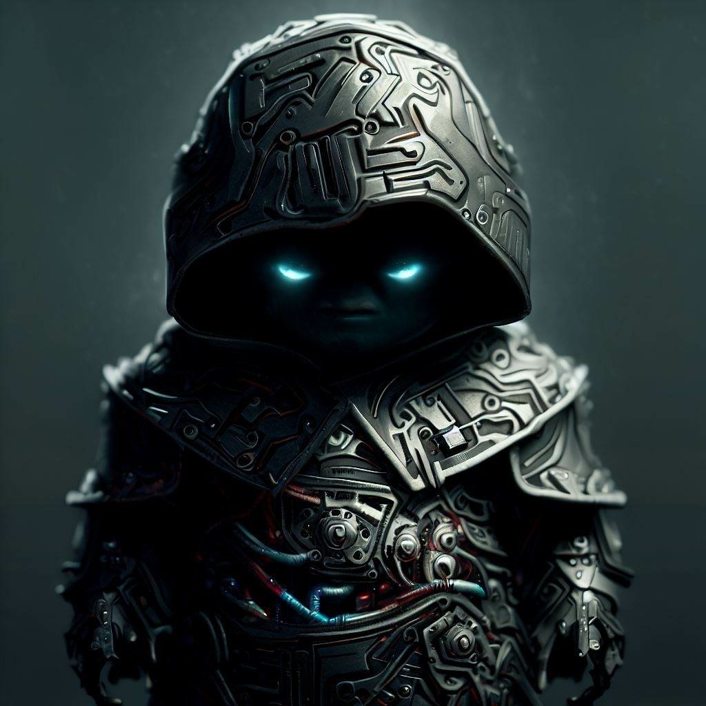 Cyborg Penguin X by Z A Y N O S