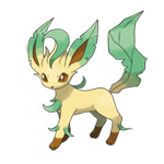 Avatar featuring Leafeon, a Pokémon with leaf-like ears and tail, rendered in a vibrant video game art style.