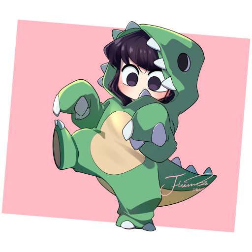 Komi Dino Delight | Cute Anime Avatar for Forums