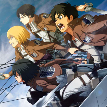 Eren,Mikasa,Armin and Levi by Skycreed