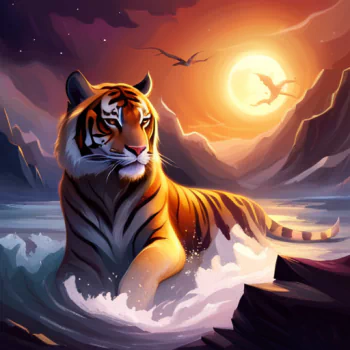  Tiger in a Fantasy World