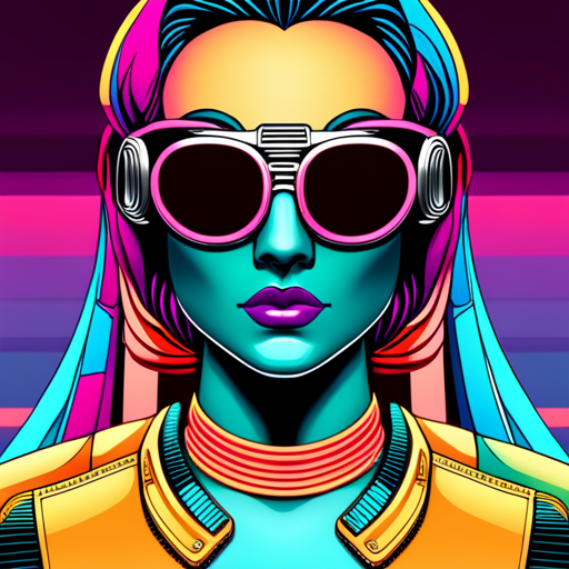 Neon Punk Woman with Goggles on by lonewolf6738