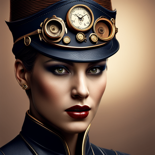 Beautiful Woman with Steampunk Hat by lonewolf6738