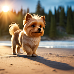 Cute Dog on the Beach by lonewolf6738