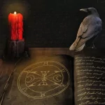 candle book occult raven crow dark PFP