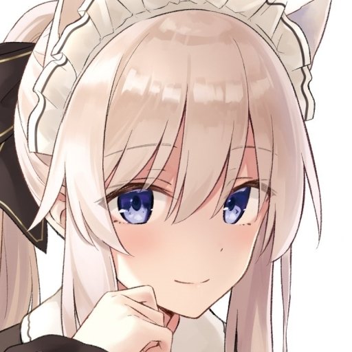 Close-up of a light-haired anime character with blue eyes wearing a maid headpiece, from Wandering Witch: The Journey of Elaina, used as a forum avatar.