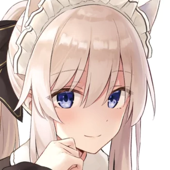 Close-up of a light-haired anime character with blue eyes wearing a maid headpiece, from Wandering Witch: The Journey of Elaina, used as a forum avatar.