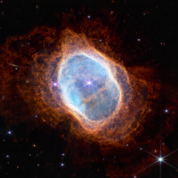 Southern Ring Nebula by James Webb