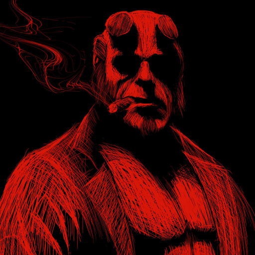 Hellboy Pfp by Red Trujillo