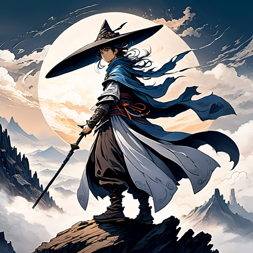 Mage on mountain by Siam12
