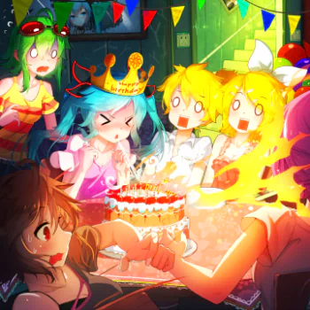  miku Happy birthday？~~WTF!？ by 千夜QYS3
