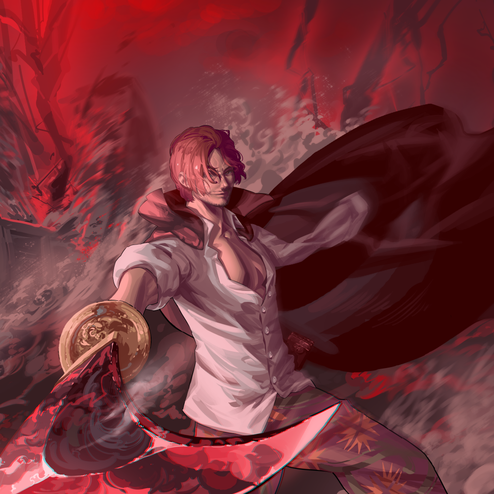 Download Shanks (One Piece) Haki (One Piece) Anime One Piece PFP