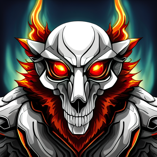 Masked Skull Demon by lonewolf6738