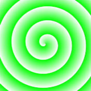 lime green white relax Abstract spiral PFP