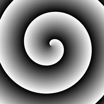black white style Abstract spiral PFP