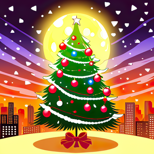 City Christmas Tree by lonewolf6738
