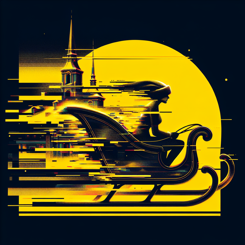 Stylized avatar featuring a sleigh silhouette with speed lines on a yellow background.