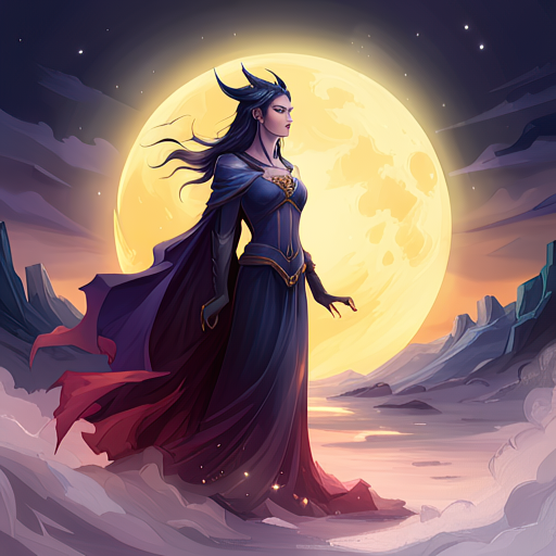 The Witch Queen by the Light of a Full Moon by lonewolf6738