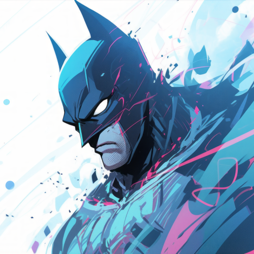 Artistic Batman in Anime Style Wallpaper