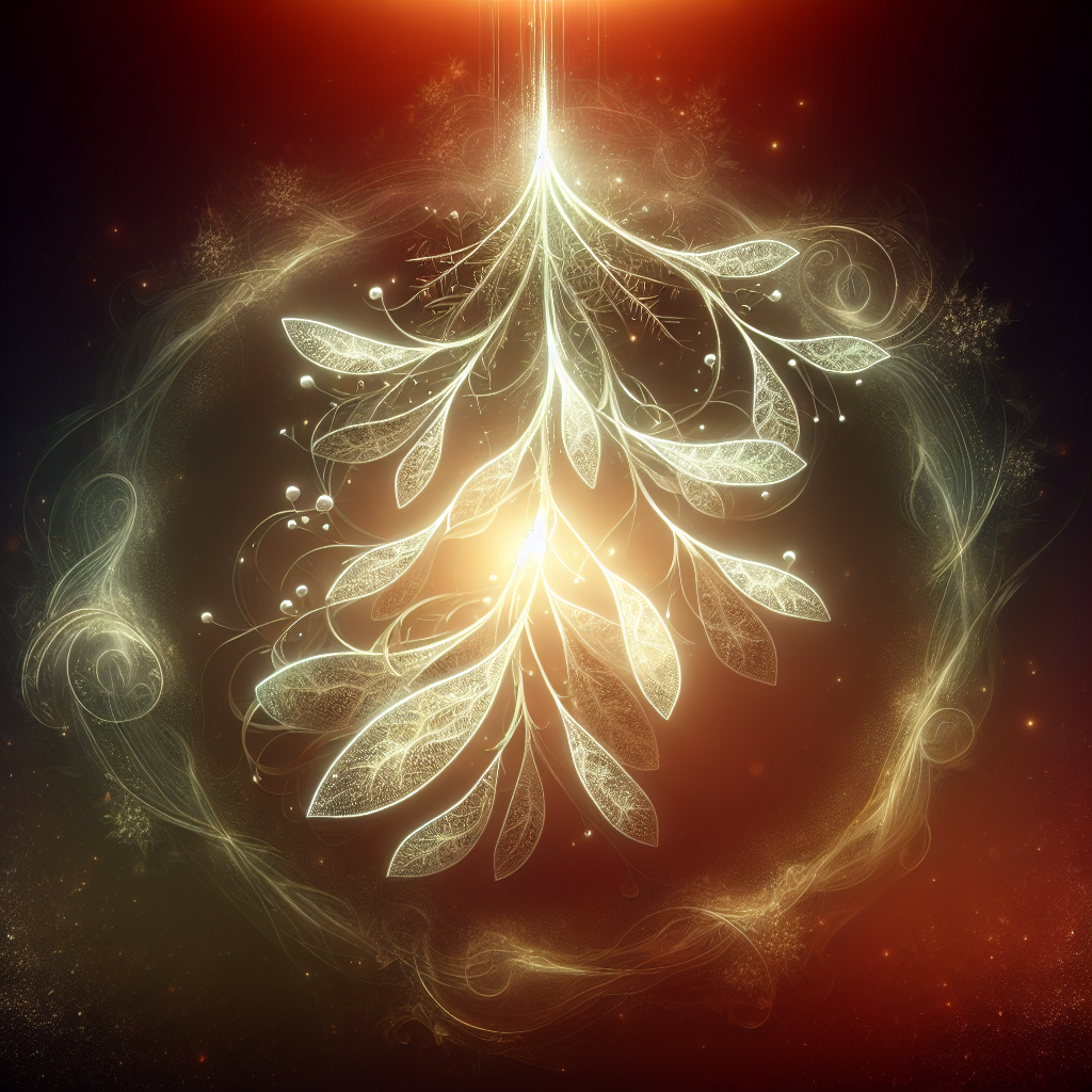 A mystical representation of mistletoe, illustrated with glowing leaves and intricate patterns, serving as a forum avatar or profile picture.