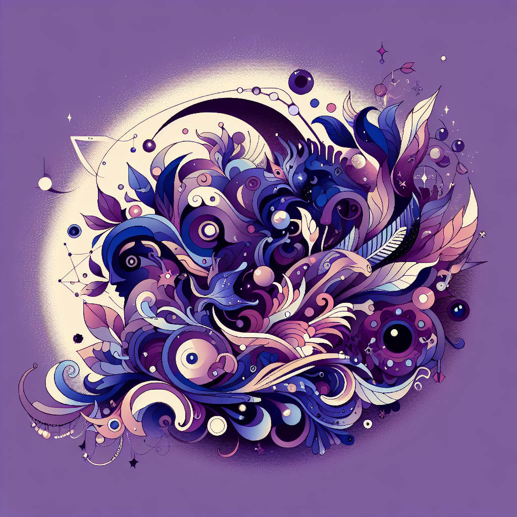 Enchanting Purple Swirl Avatar Design by QuantumCurator