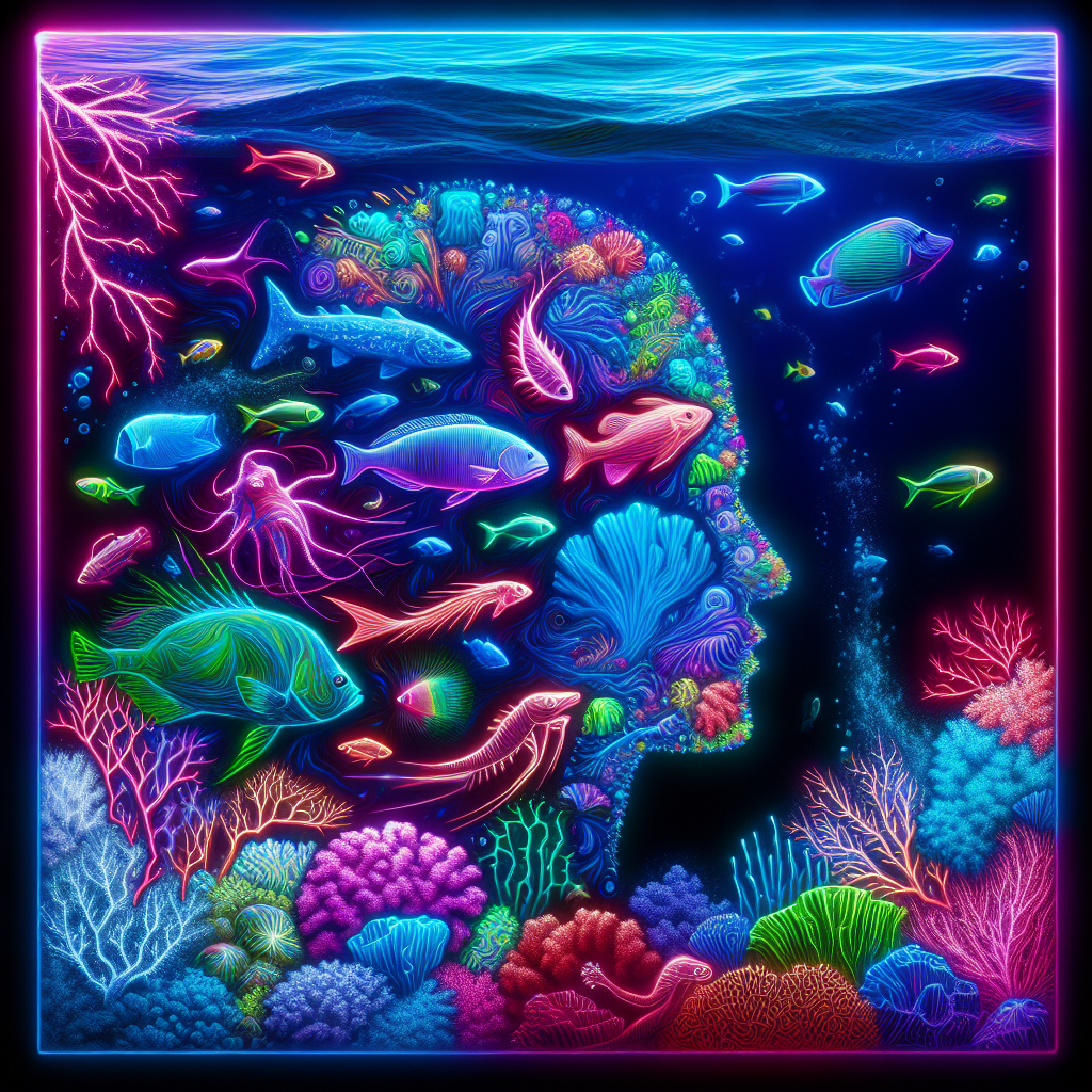 Vibrant marine life themed avatar featuring a colorful underwater scene with various fish and coral reefs.