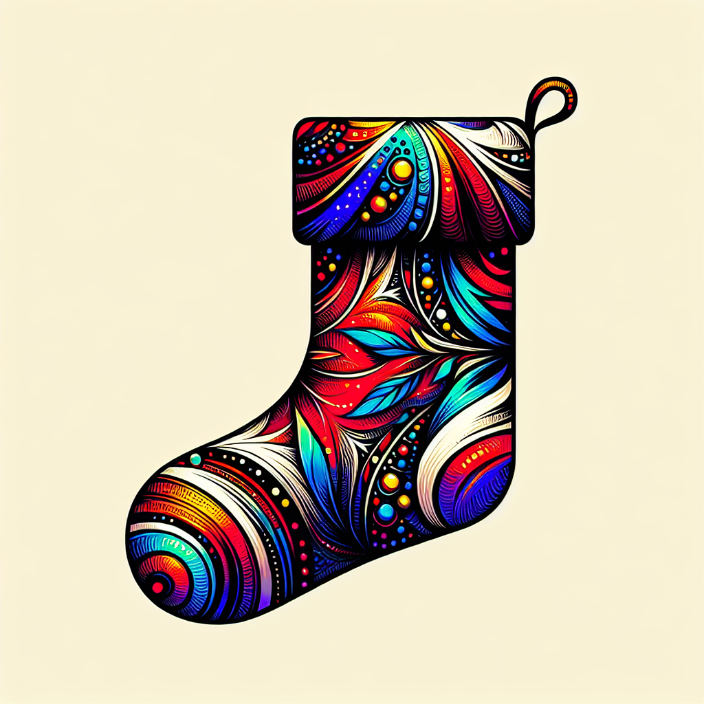 Colorful patterned stocking avatar image.