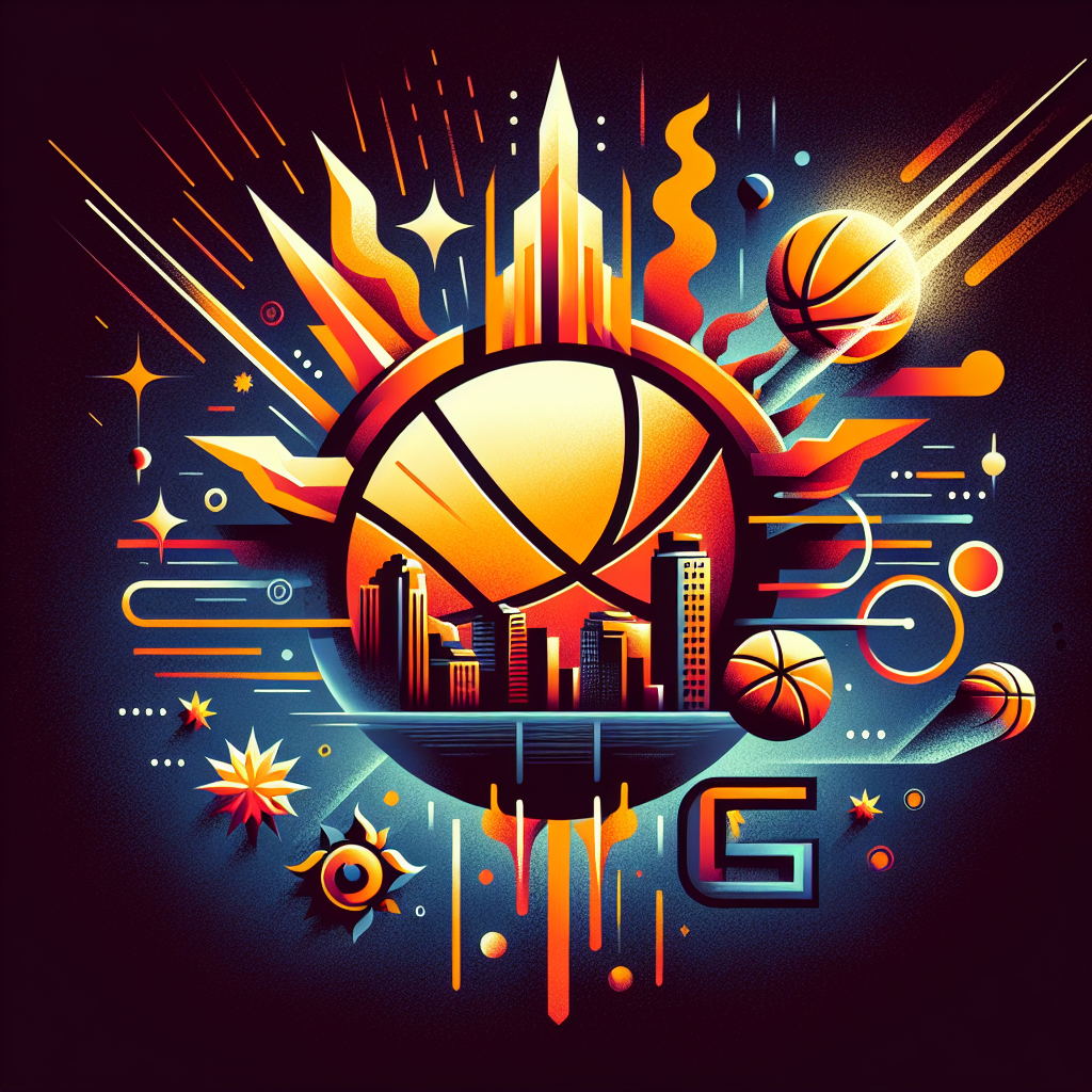 Stylized artistic avatar featuring Phoenix Suns basketball imagery with vibrant colors and dynamic designs representing the energy of the team.