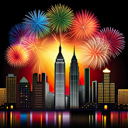 Colorful New Year in the City by lonewolf6738