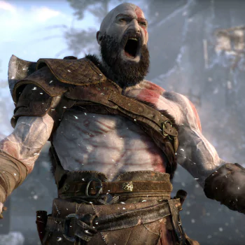 Kratos, a formidable warrior from God of War, featured as an impressive forum avatar.