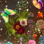  Butterflies & Flowers