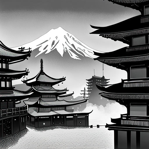 Japanese Temple Art by lonewolf6738