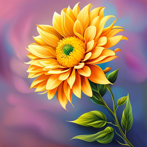 Artistic Close up of a Yellow Flower by lonewolf6738